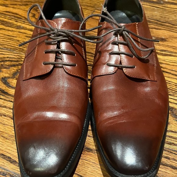 Vintage Foundry Cordovan/Ox Blood/Black Ombre Oxford Dress Shoes 13 - Picture 1 of 8